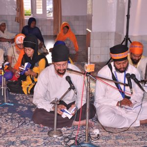 Nitnem at gurmat camp